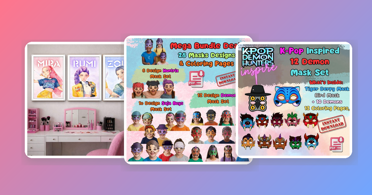 Best K-Pop Demon Hunters Gifts for Kids: Posters, Masks and Party Ideas