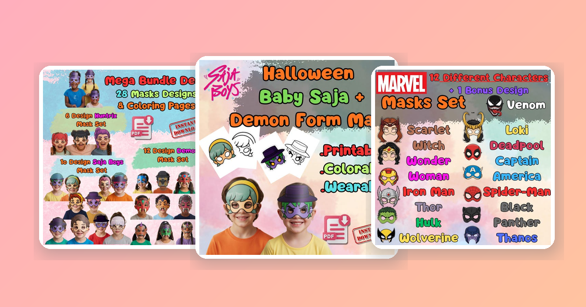 10 Creative DIY Printable Party Favors for Kids Birthday Parties